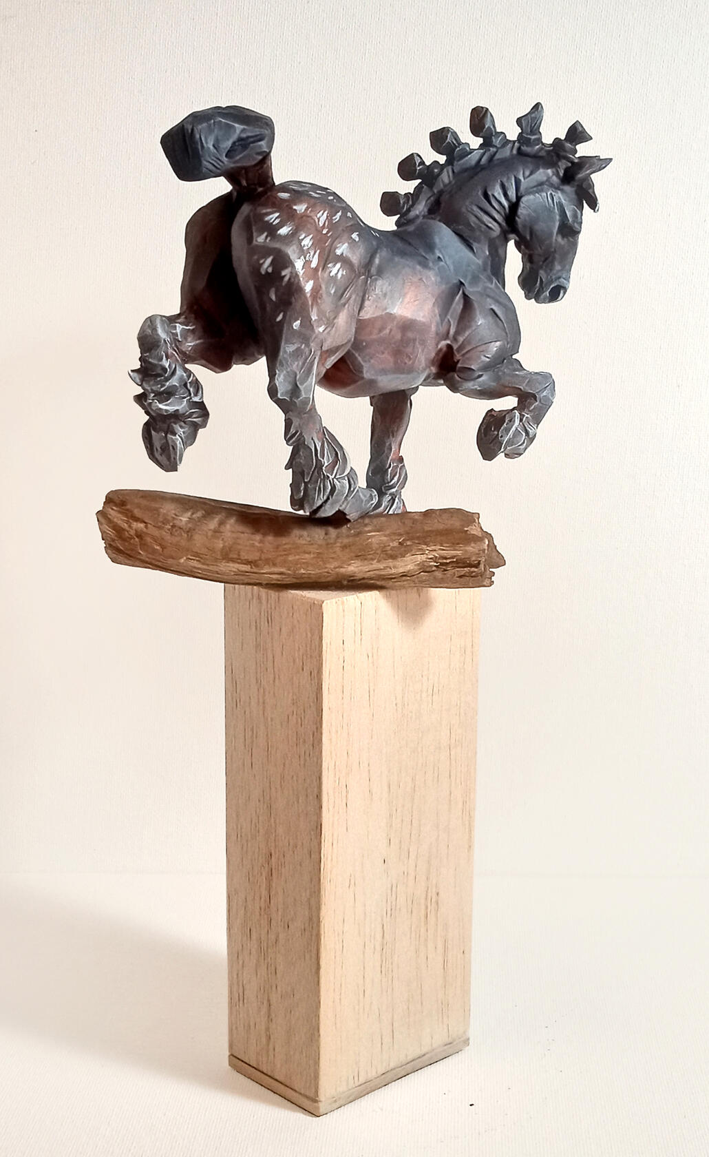 *polymer clay, balsa wood & scrap wood base, acrylics*