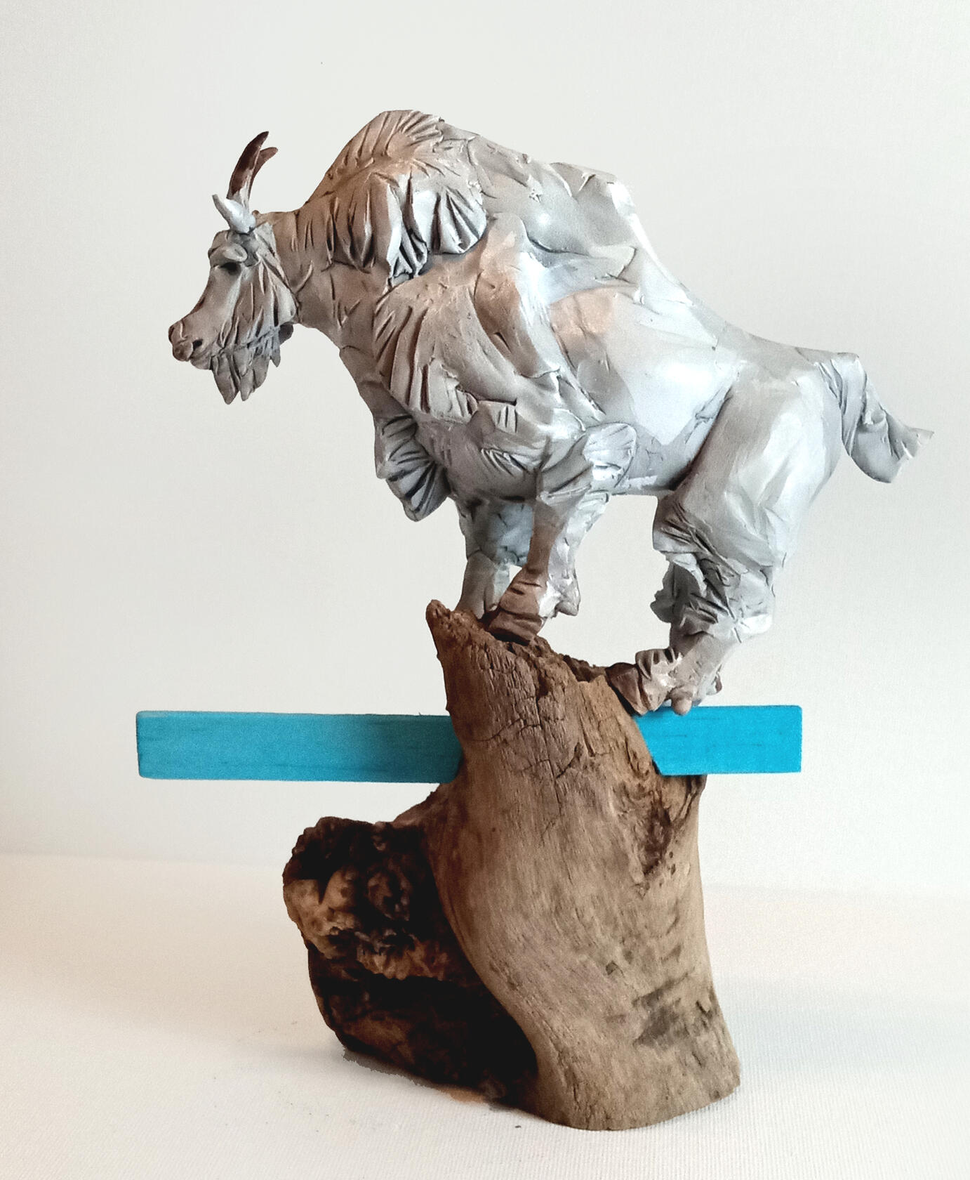 *polymer clay, balsa wood & scrap wood base, acrylics*