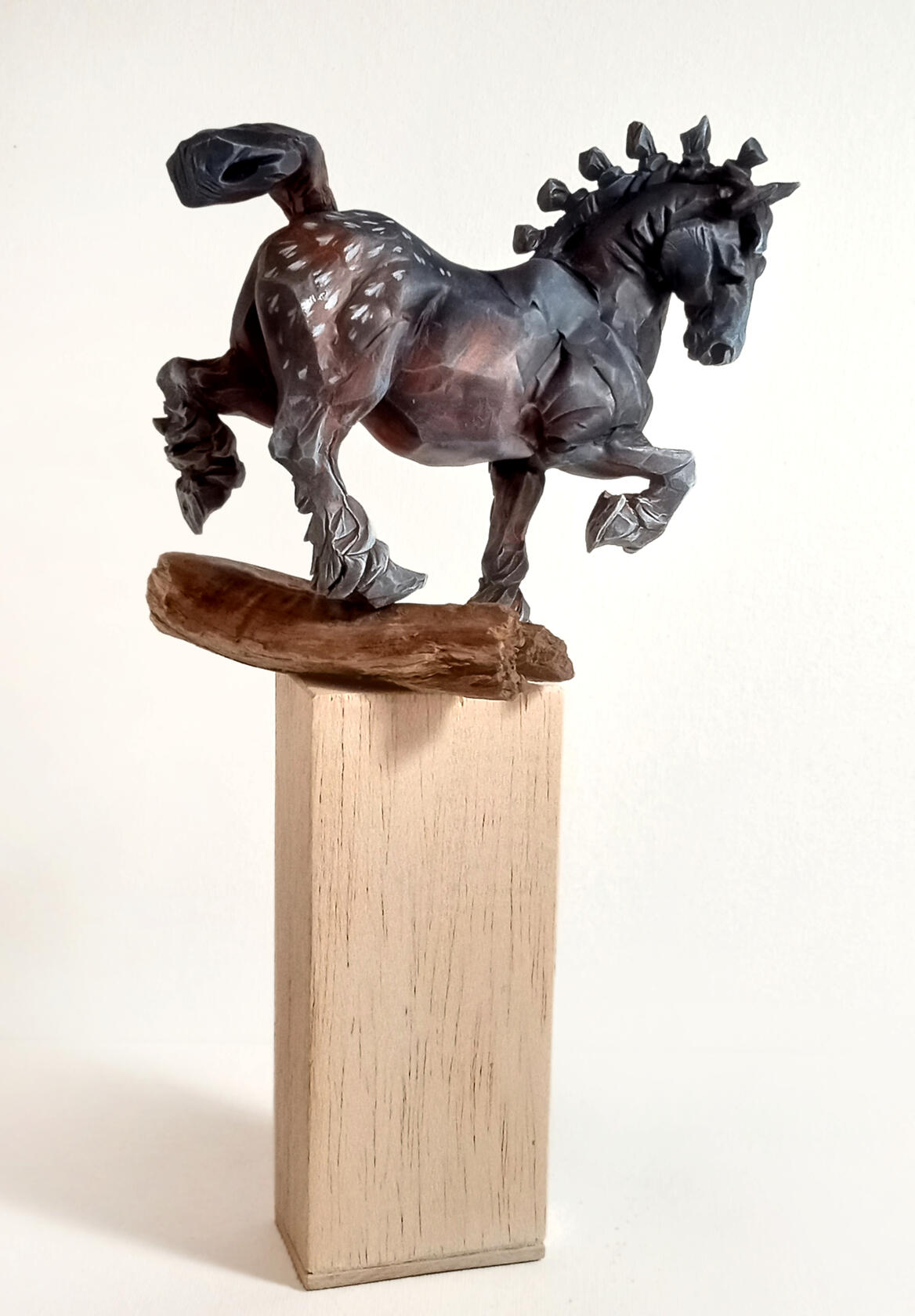 *polymer clay, balsa wood & scrap wood base, acrylics*