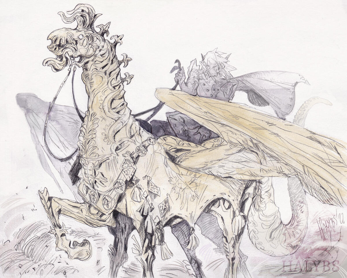 *mechanical pencil, karmański watercolors*