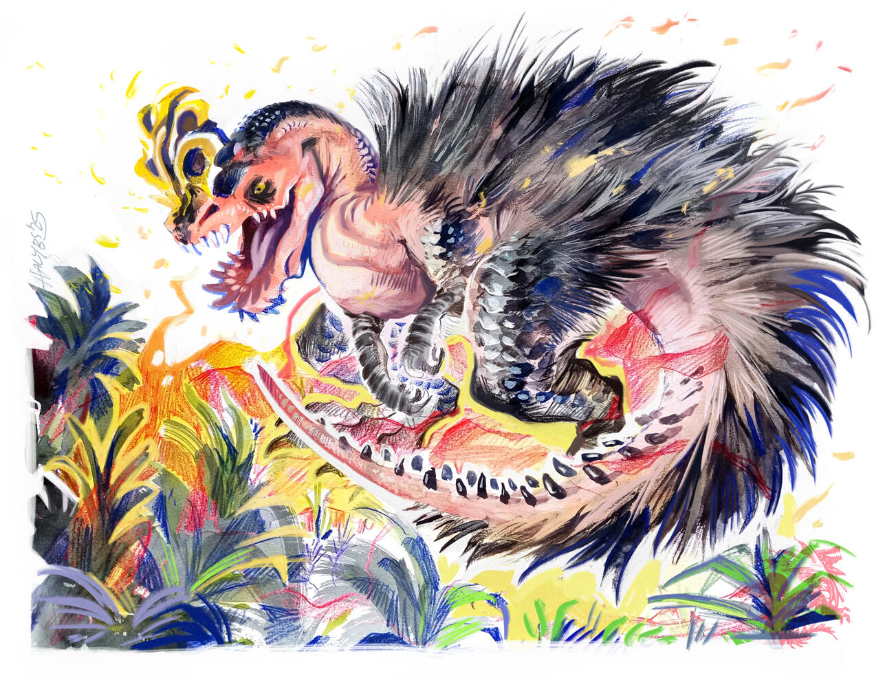 *karmański watercolors, prisma colored pencils*